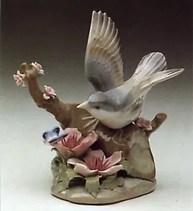 Lladro - Bird and Butterfly