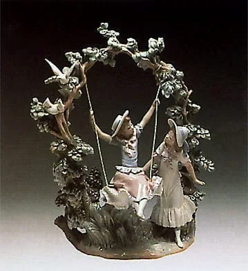 Girl In The Seesaw 1978-88 by Lladro — Porcelain Figurine