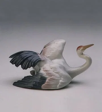 Fluttering Crane by Lladro — Porcelain Figurine