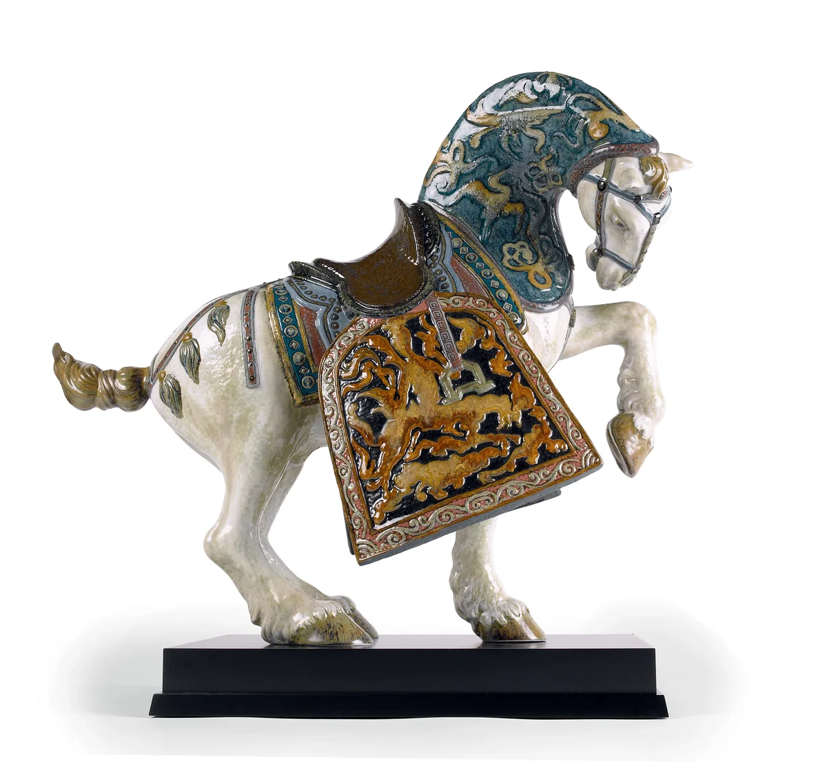 Oriental Horse - Glazed by Lladro — Porcelain Figurine