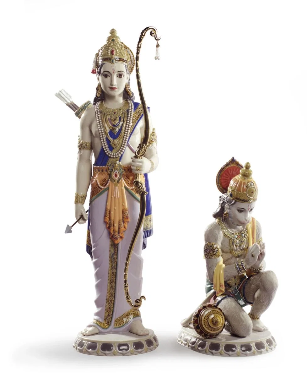 Lakshman and Hanuman by Lladro — Porcelain Figurine