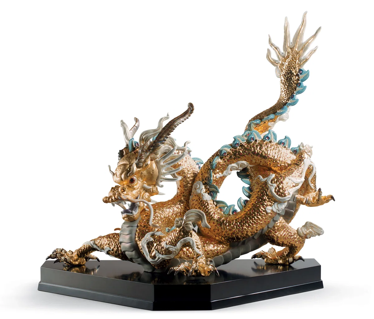 Great Dragon - Golden Lustre by Lladro — Porcelain Figurine