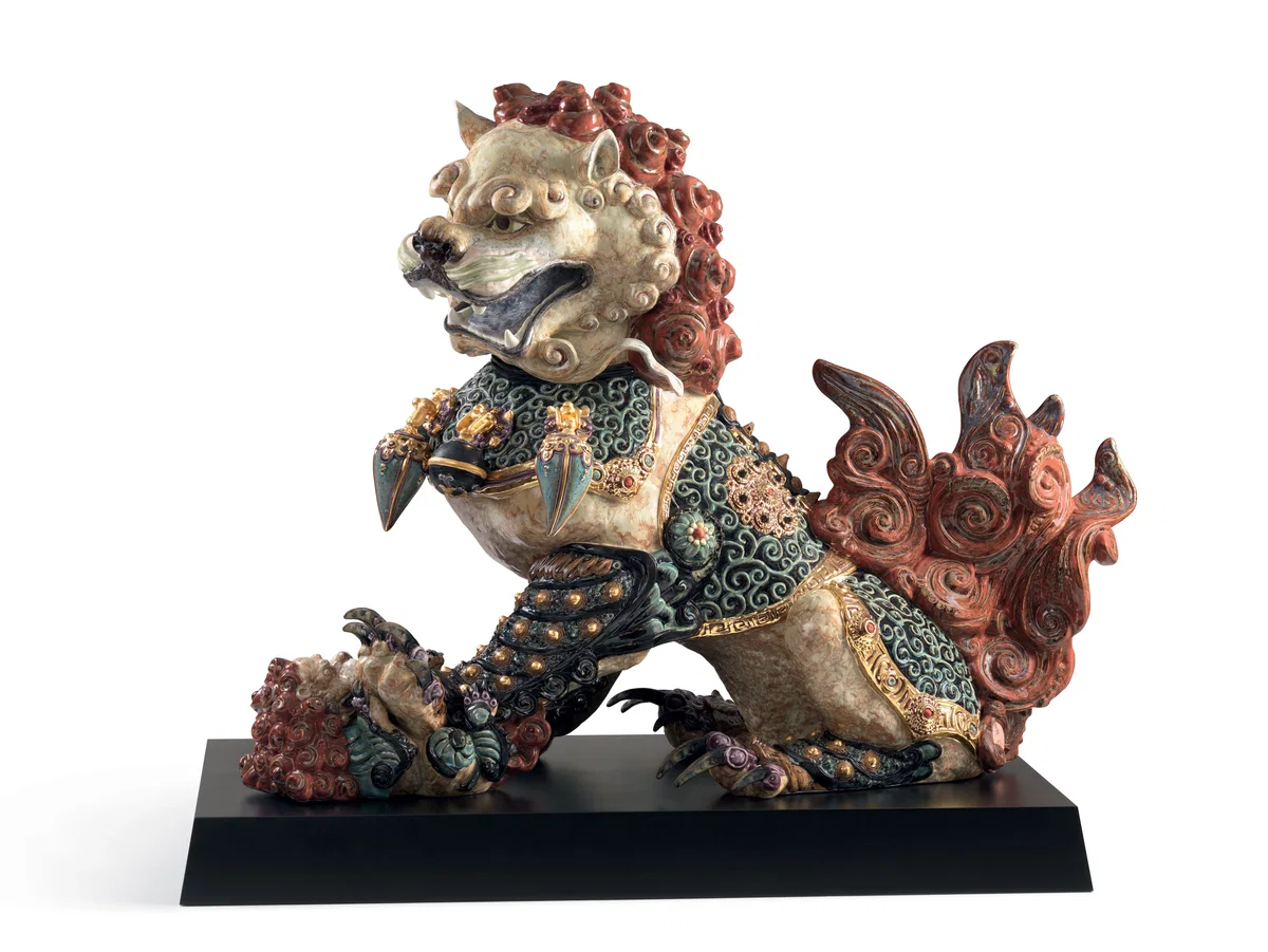 Guardian Lioness - Red by Lladro — Porcelain Figurine