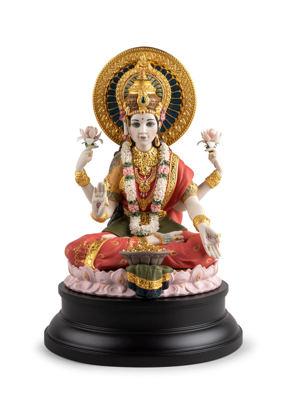 Goddess Lakshmi Sculpture. Limited edition by Lladro — Porcelain Figurine