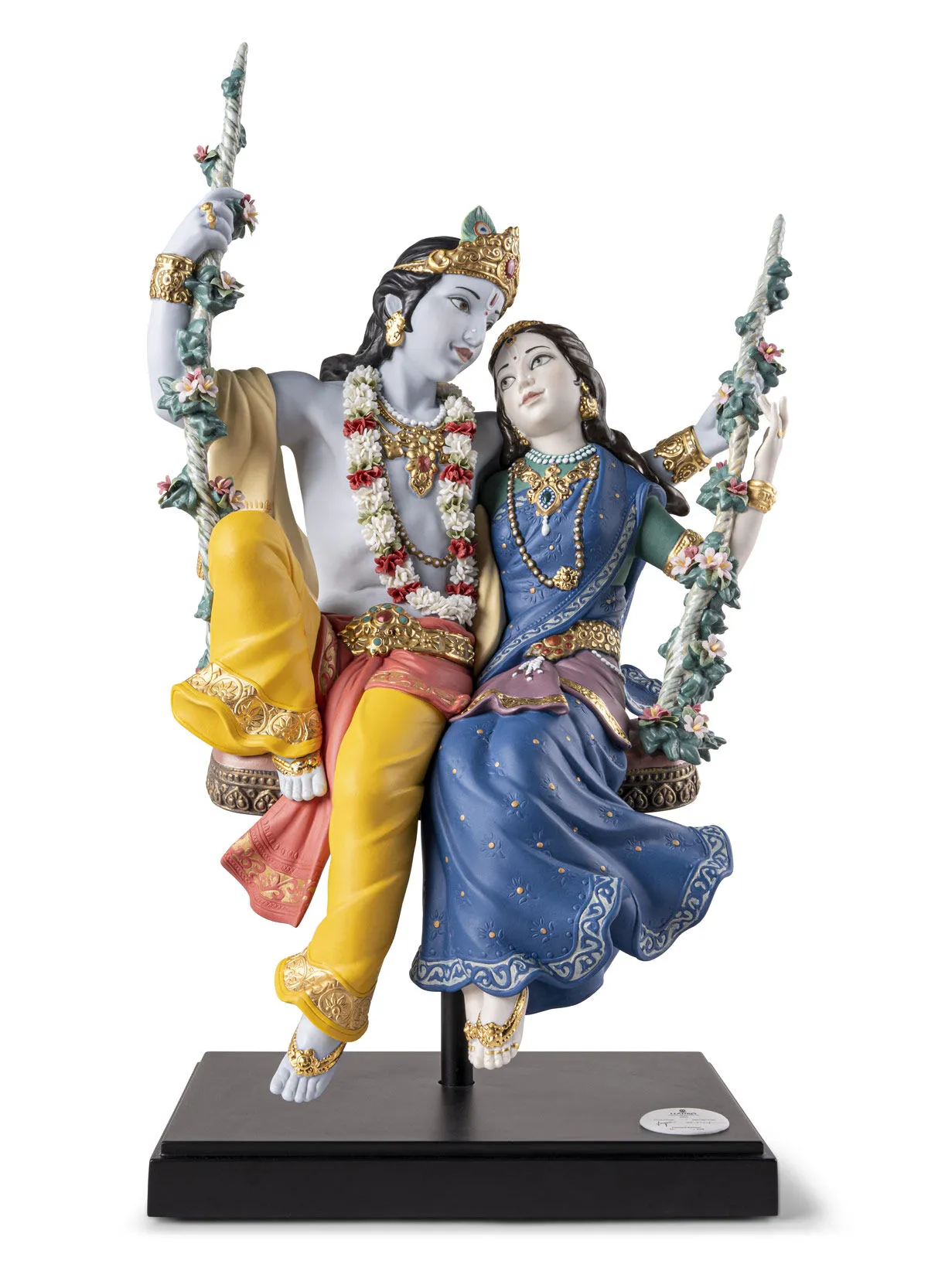 Radha Krishna on a Swing by Lladro