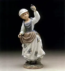 Lladro - Girl w/Sparrow