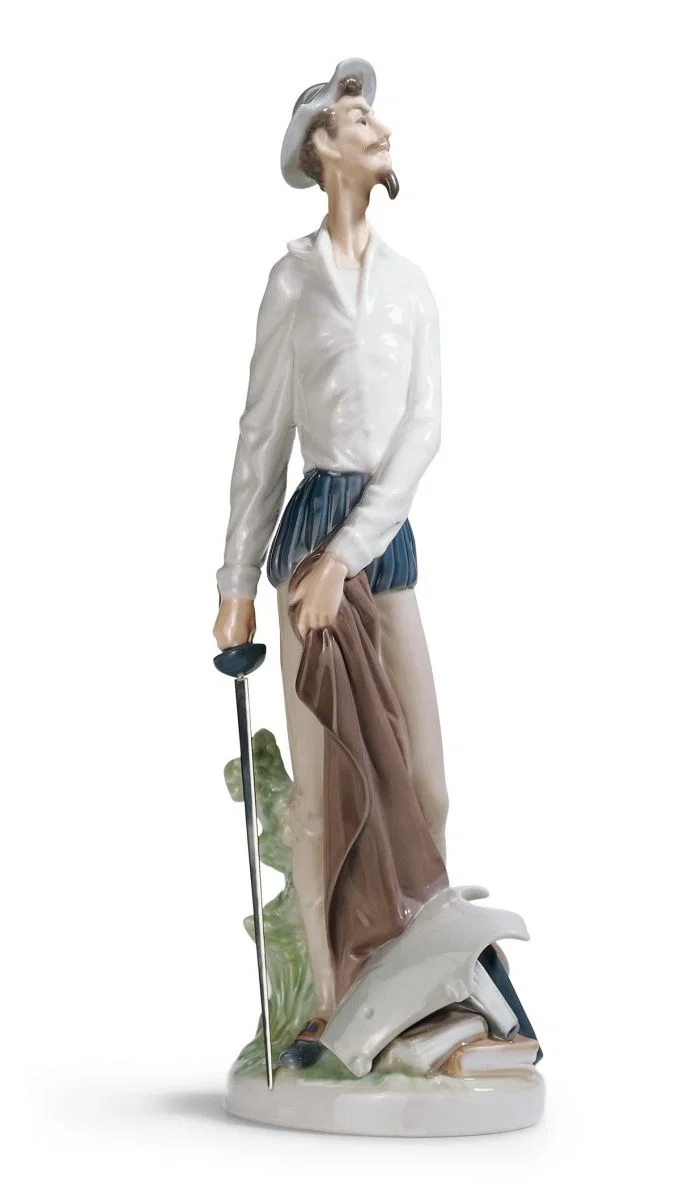 Don Quixote Standing Up by Lladro — Porcelain Figurine