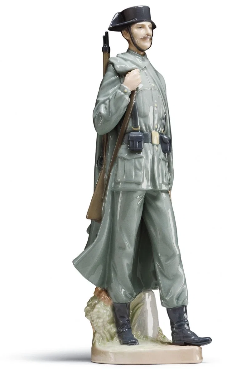 Spanish Policeman 25km Marker Version - Open Box by Lladro — Porcelain Figurine