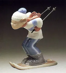 Lladro - Skier Puppet