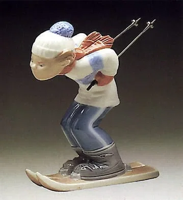 Skier Puppet by Lladro — Porcelain Figurine