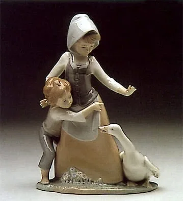 Avoiding the Goose by Lladro — Porcelain Figurine