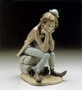 Lladro - Clown Thinking