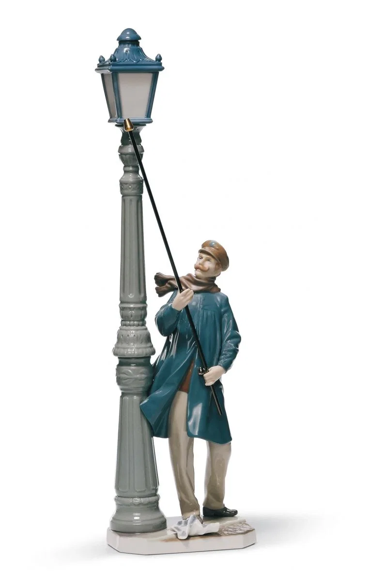 Lamplighter by Lladro — Porcelain Figurine