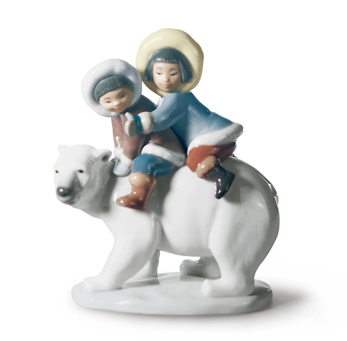 Eskimo Riders by Lladro — Porcelain Figurine