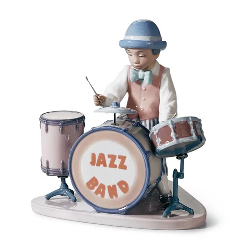 JAZZ DRUMS by Lladro Black Legacy