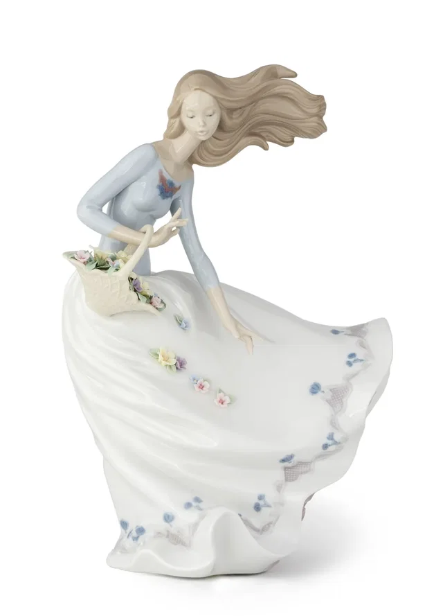 Petals of The Wind Woman Figurine by Lladro
