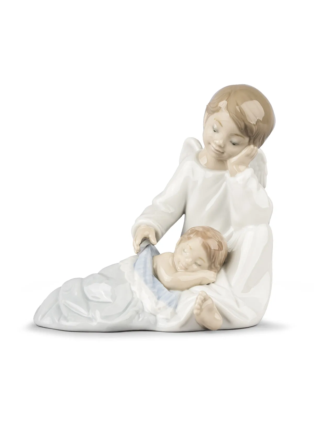 My Guardian Angel Blue by Lladro — Porcelain Figurine