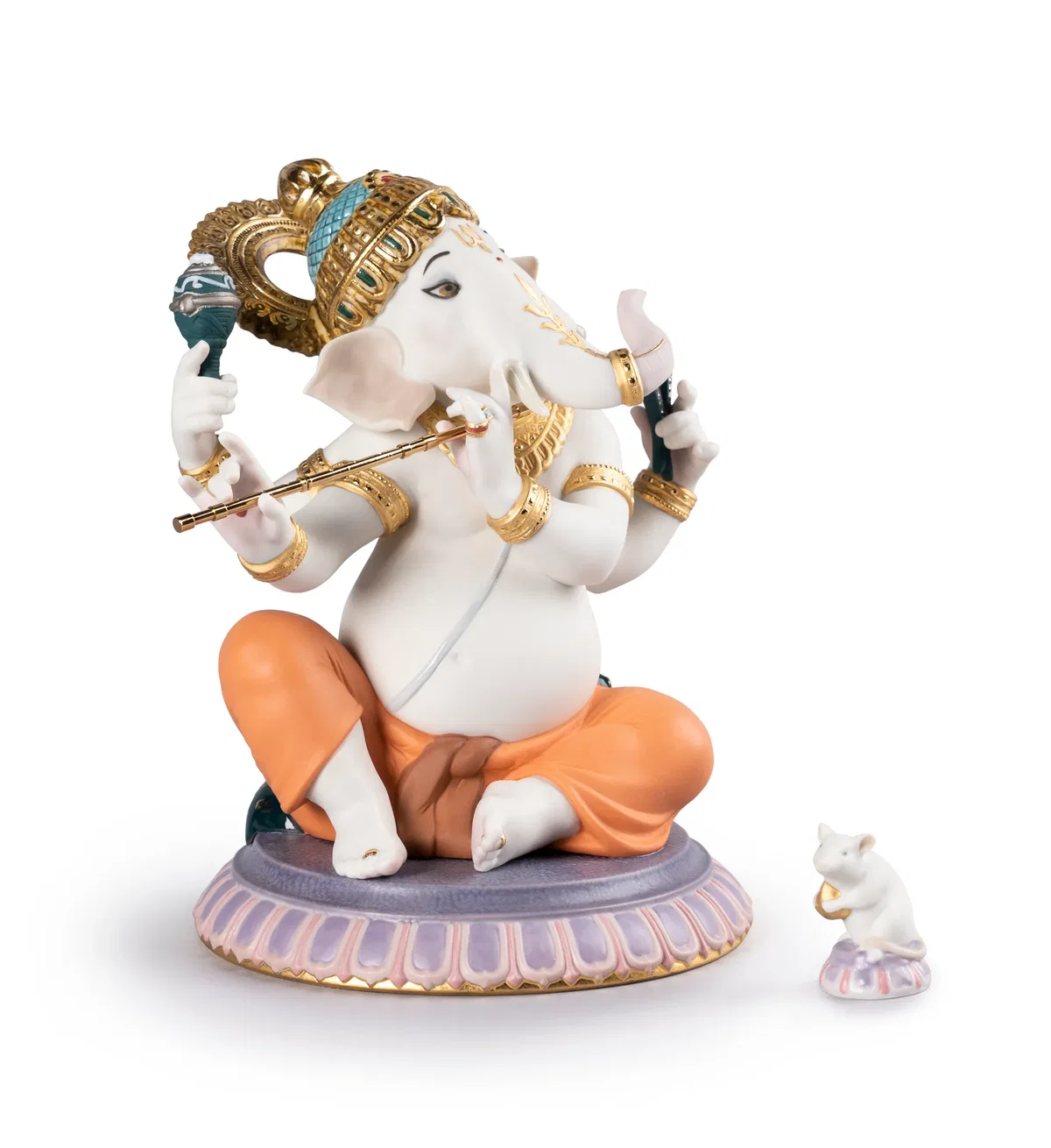 Bansuri Ganesha by Lladro — Porcelain Figurine