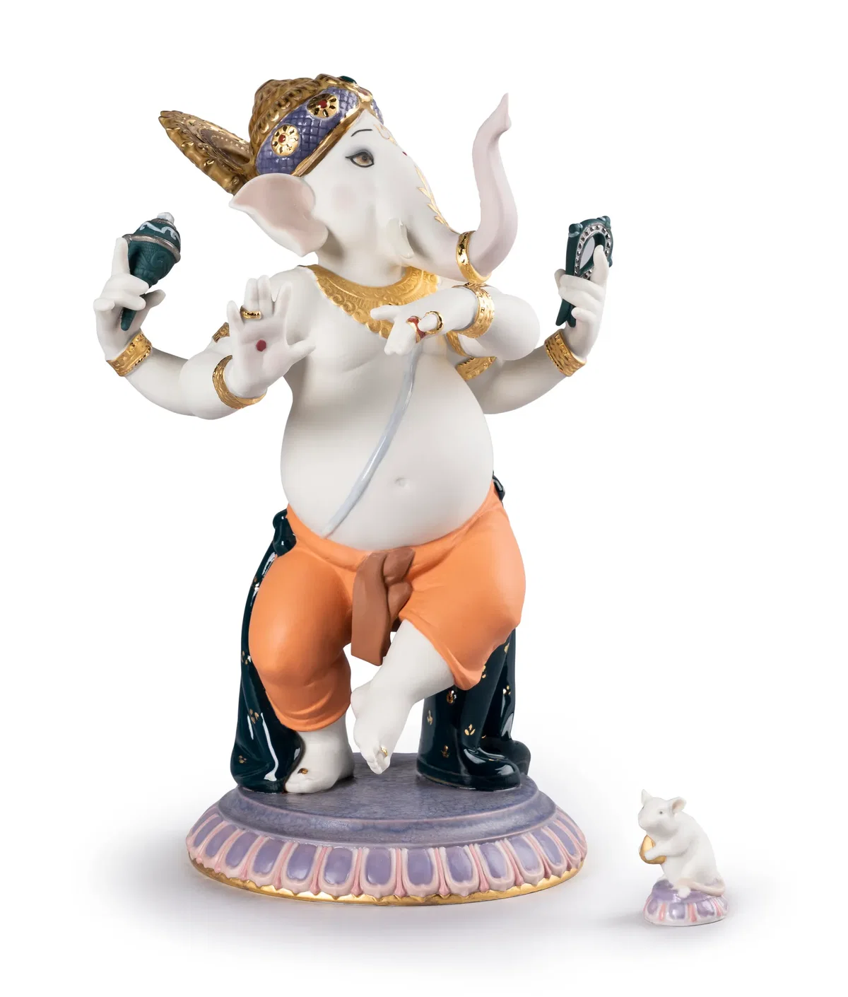 Dancing Ganesha by Lladro — Porcelain Figurine