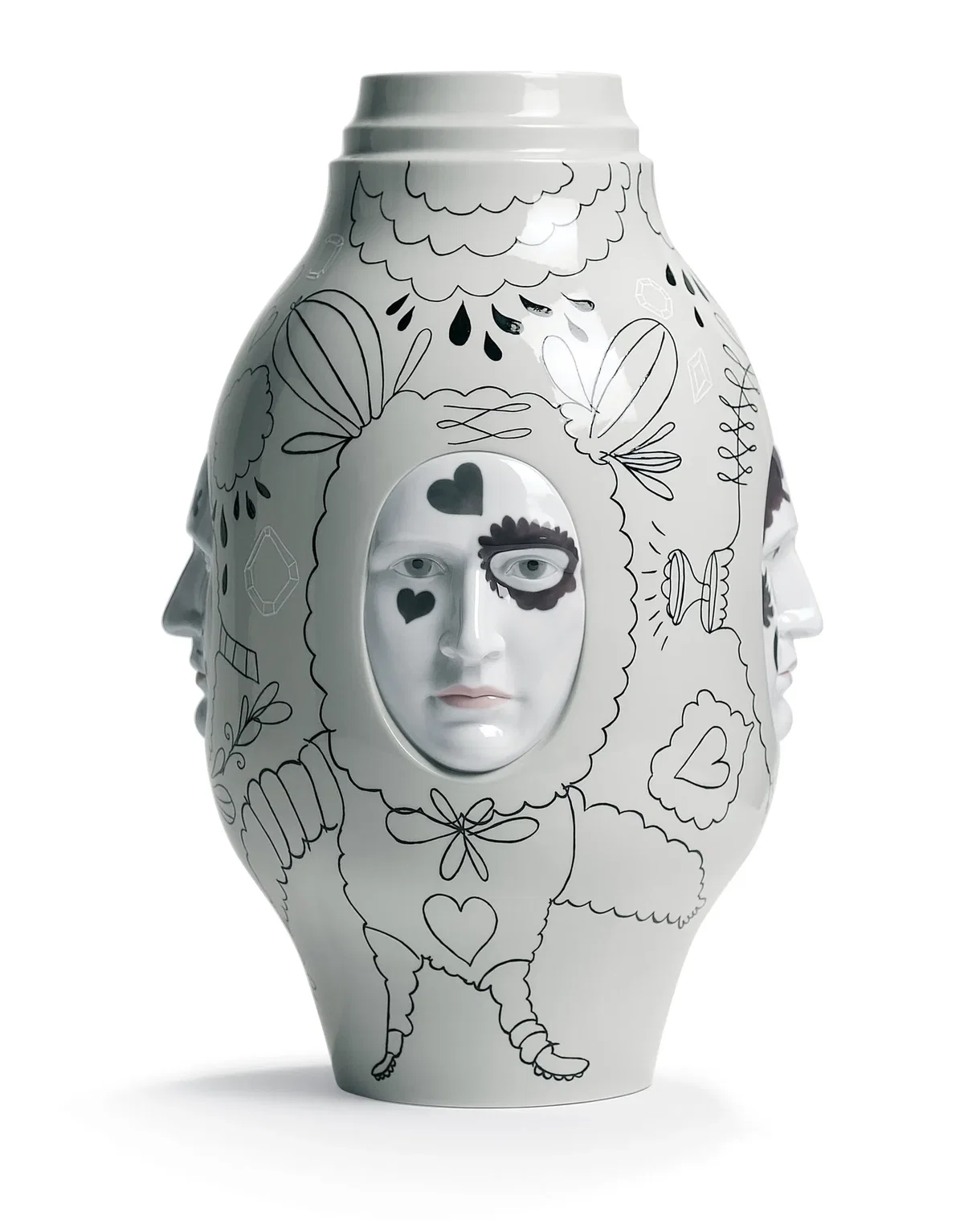 Conversation Vase II. By Jaime Hayon by Lladro — Porcelain Figurine