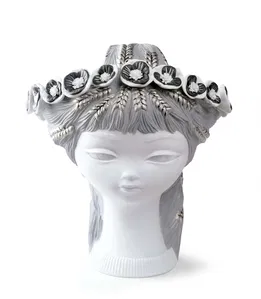 Lladro - BUCOLIC HEAD (WHITE & SILVER)