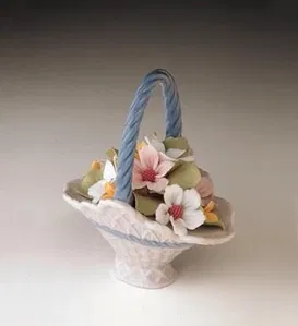 Lladro - A Basket of Blossoms