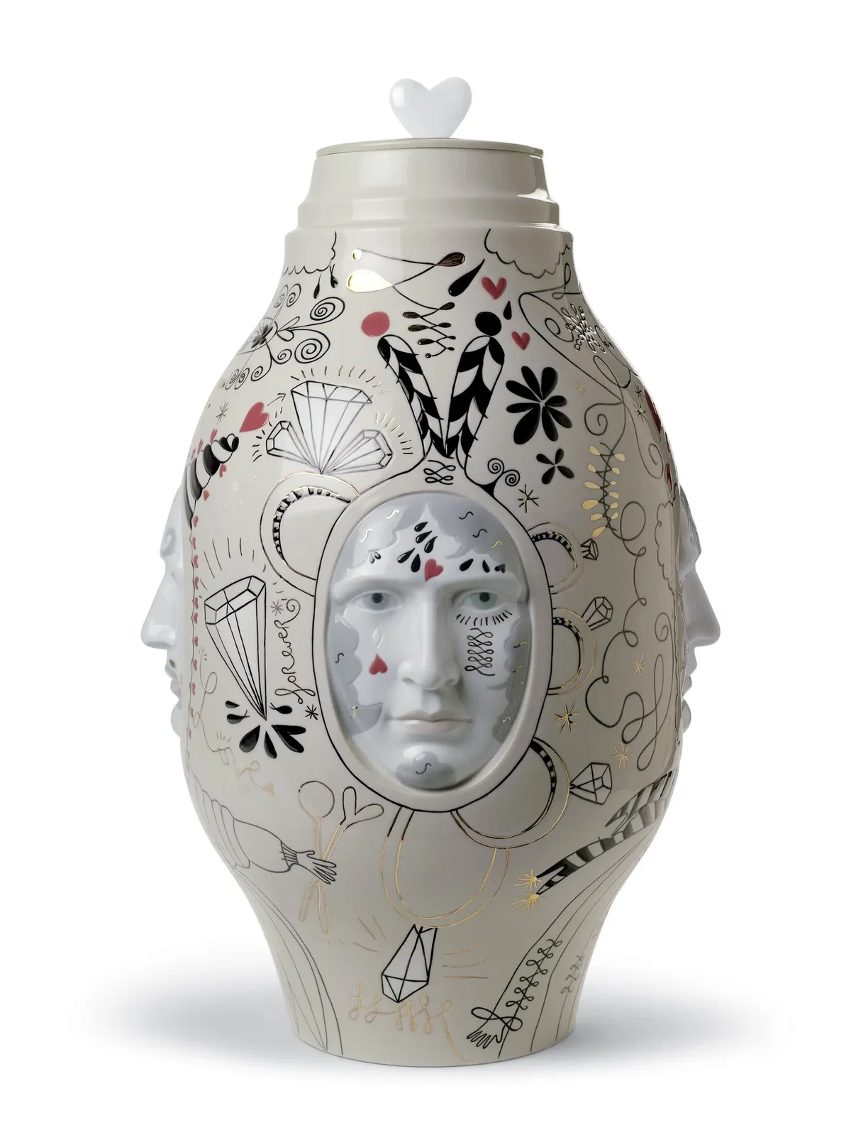 Medium Conversation Vase. Limited Edition by Lladro — Porcelain Figurine