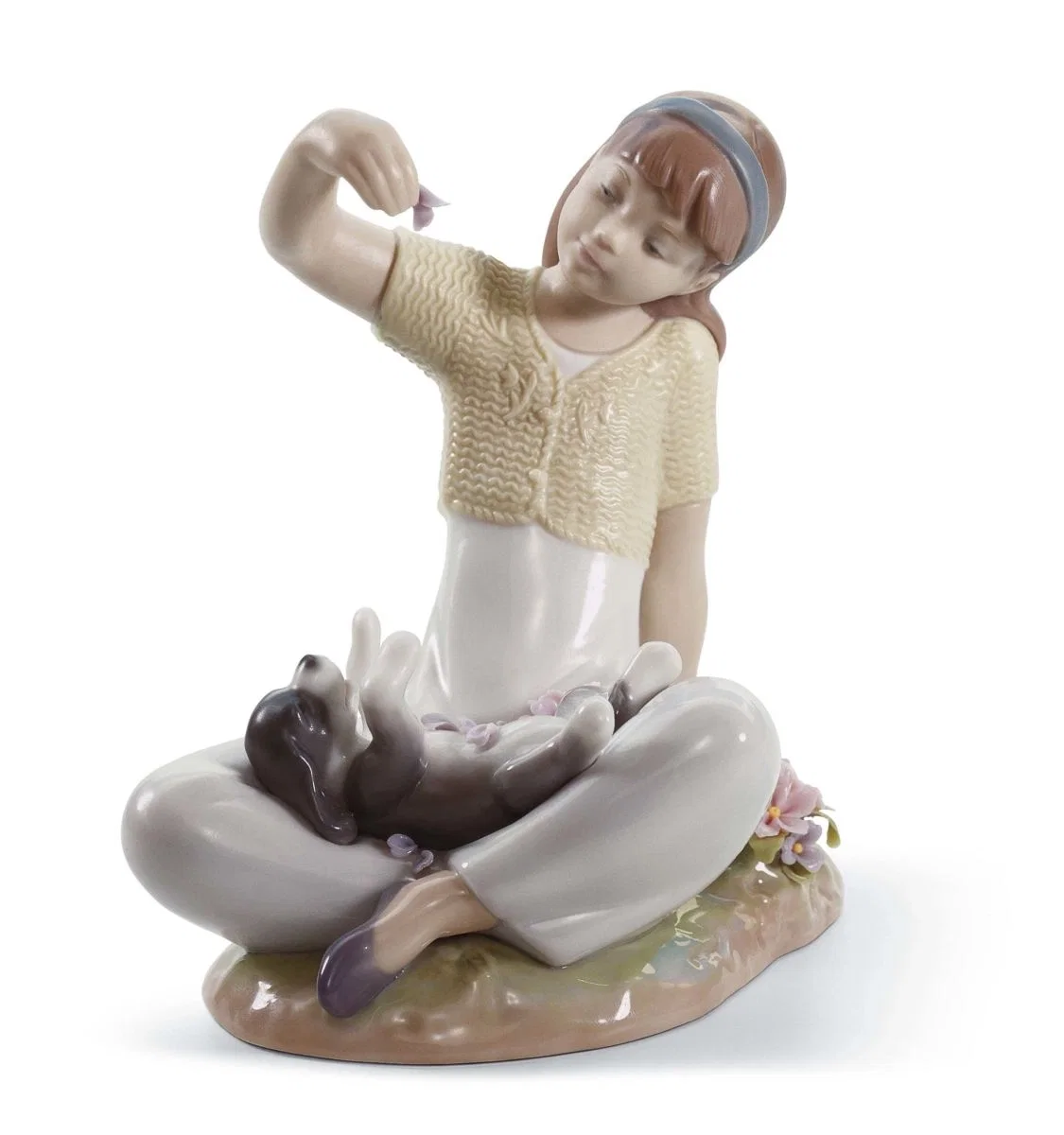 Playtime With Petals by Lladro — Porcelain Figurine