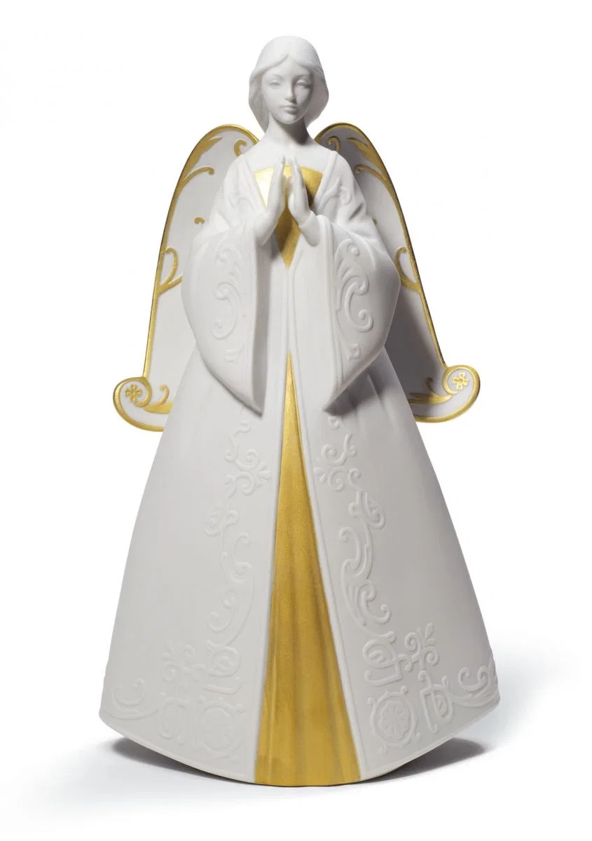 PRAYING - CANTATA (TREE TOPPER)(RE-DECO) by Lladro — Porcelain Figurine