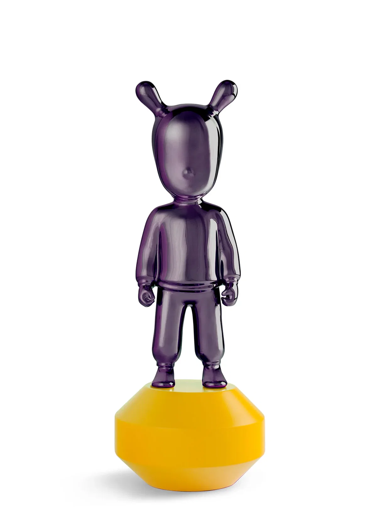 The Guest Little-purple on yellow Figurine. Small Model by Lladro — Porcelain Figurine