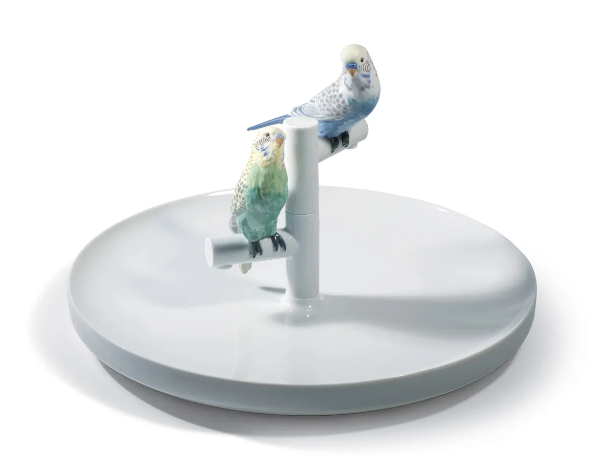Parrot Romance Plate by Lladro — Porcelain Figurine