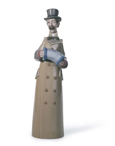 Musician with Accordion by Lladro
