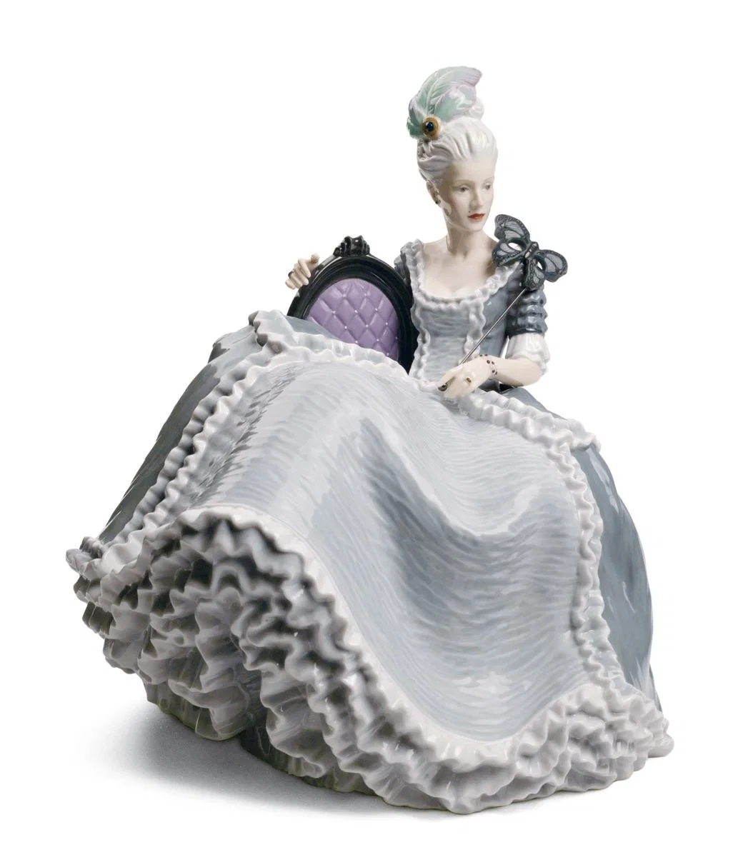 Rococo Lady at the Ball by Lladro — Porcelain Figurine
