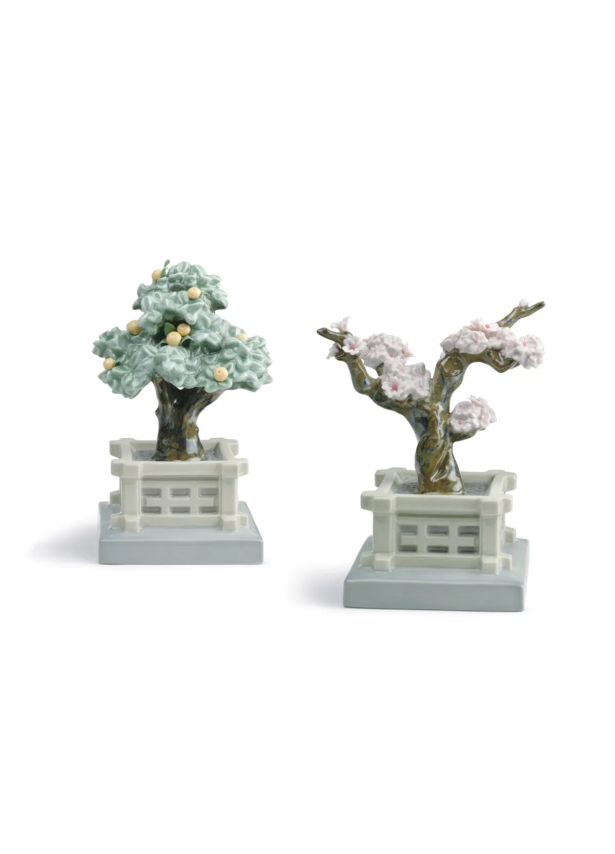 Japanese Tree Pots Figurine by Lladro — Porcelain Figurine