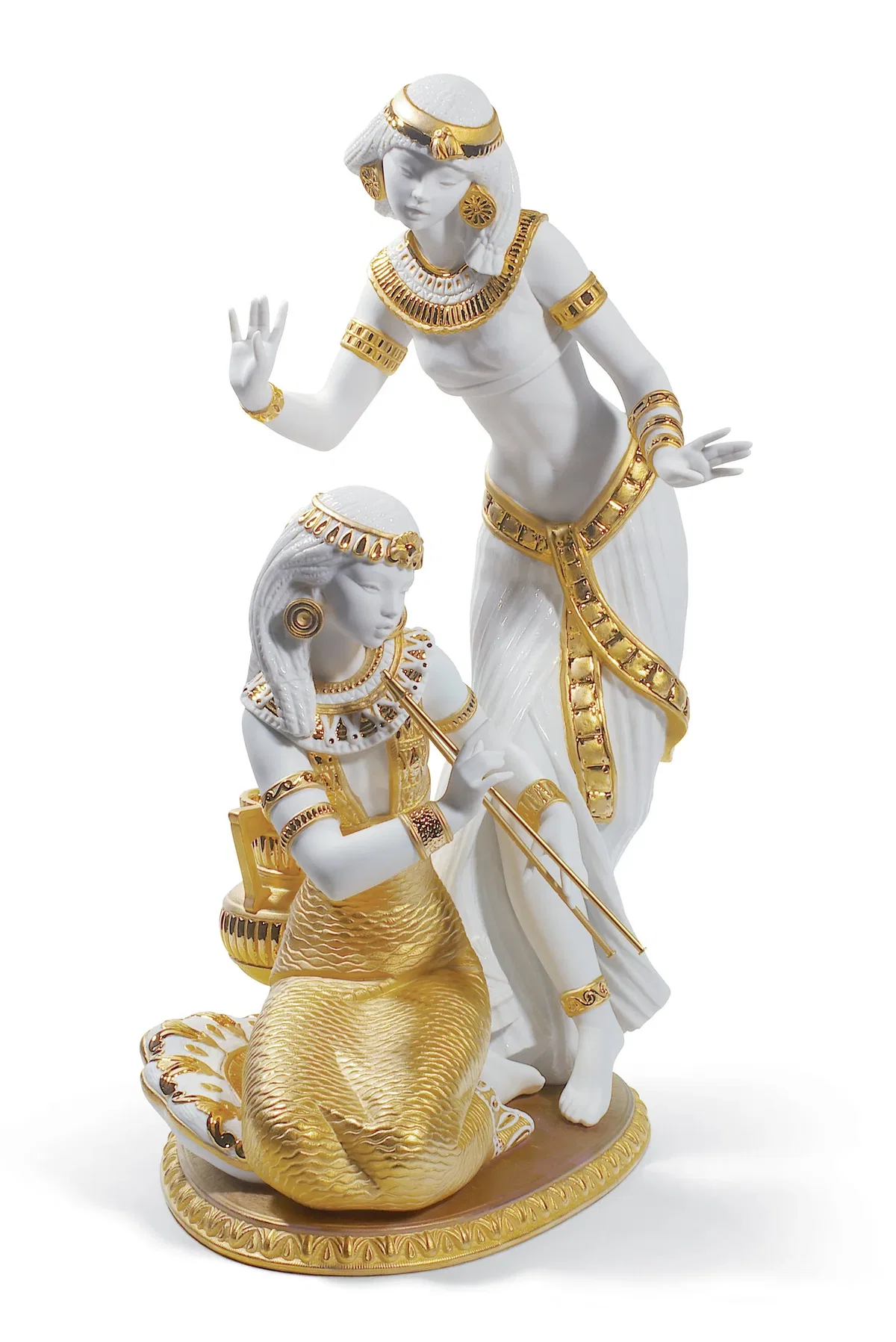 Dancers from The Nile (Golden Lustre) by Lladro — Porcelain Figurine