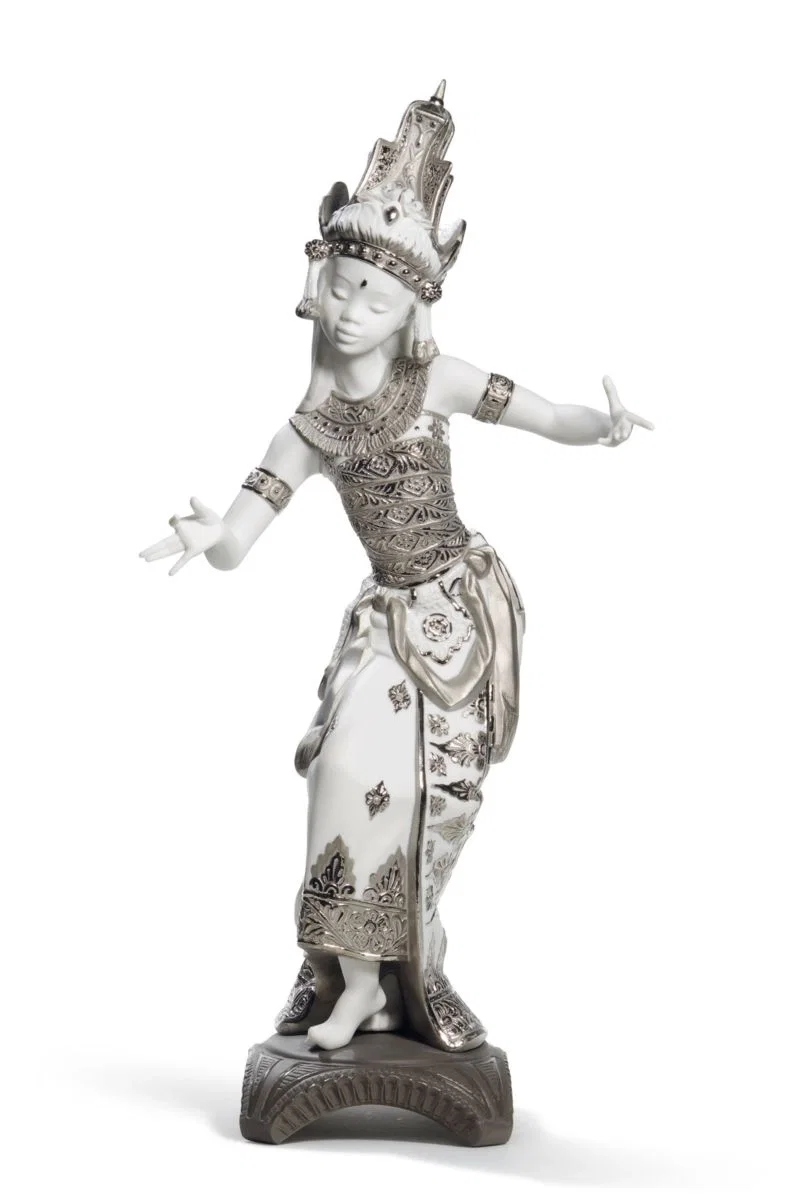 Bali Dancer (Silver Lustre) by Lladro — Porcelain Figurine