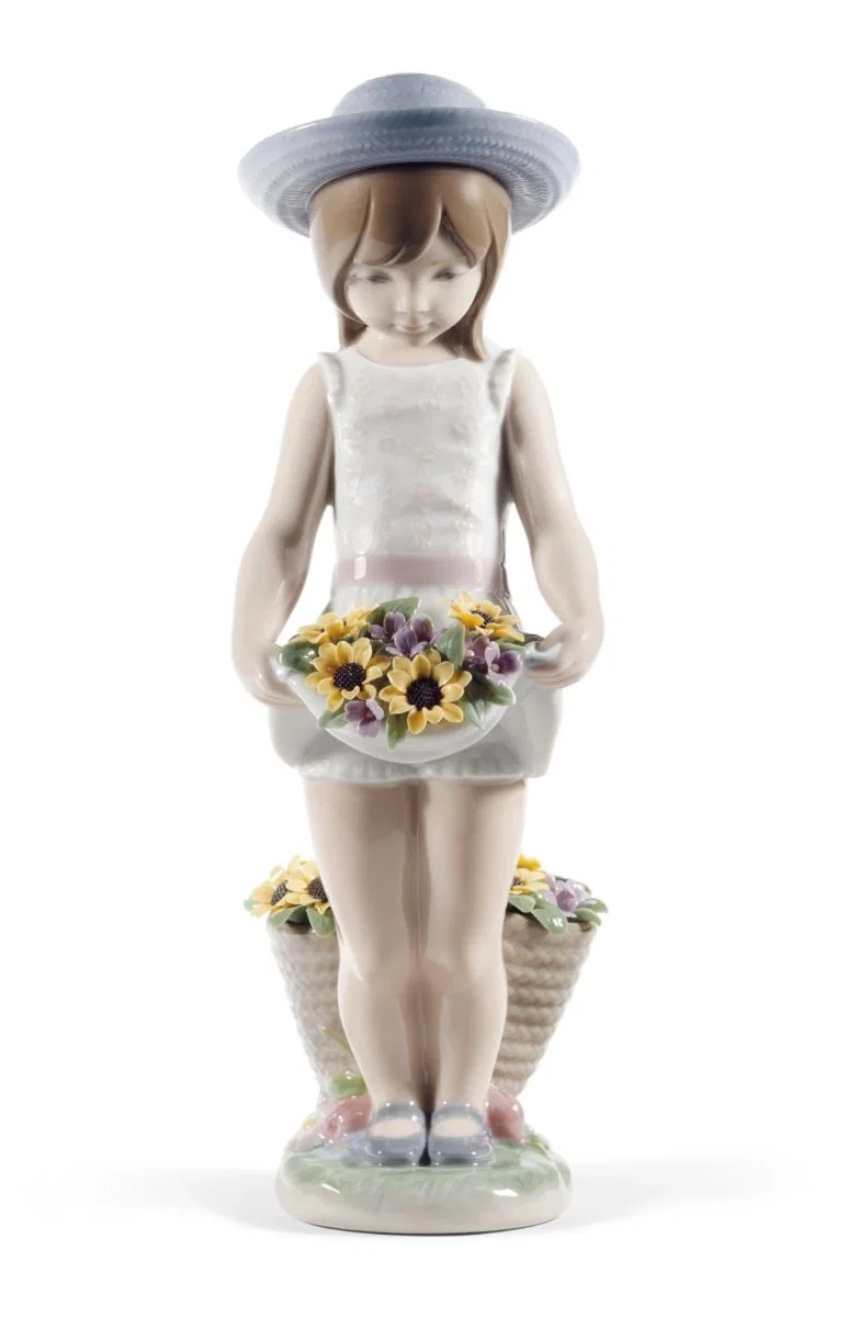 Skirt Full of Flowers by Lladro — Porcelain Figurine