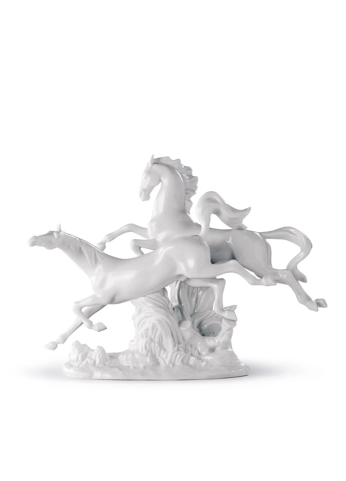 Horses Galloping Figurine by Lladro — Porcelain Figurine
