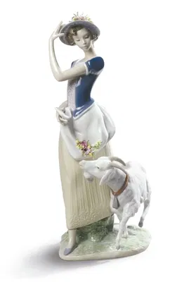Lladro - Young Shepherdess Woman