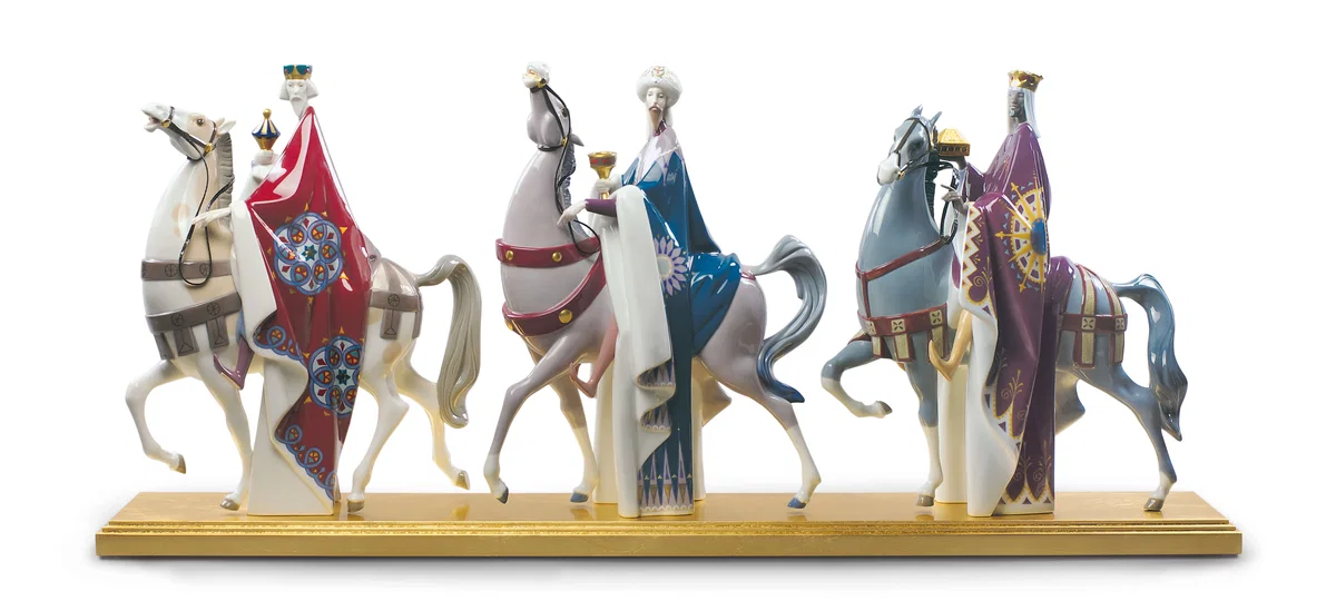 Kings Melchior, Gaspar and Balthasar by Lladro — Porcelain Figurine