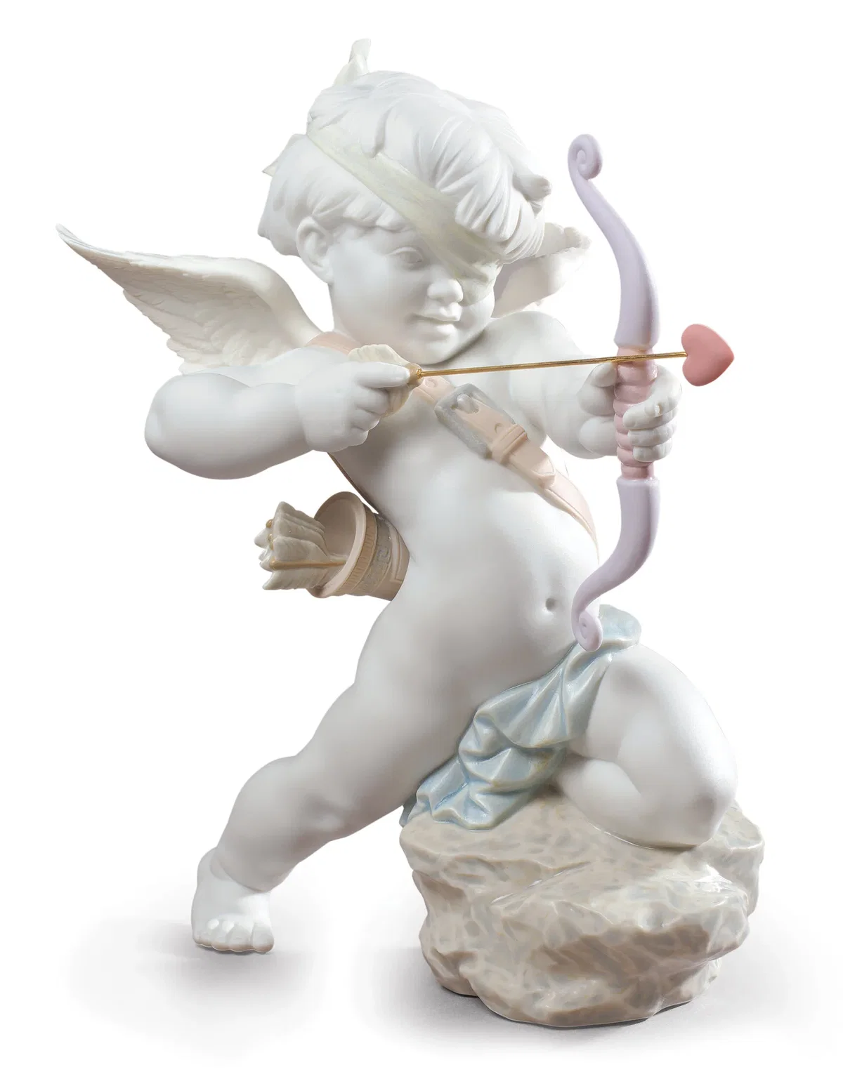 Straight to The Heart Cupid Angel by Lladro — Porcelain Figurine