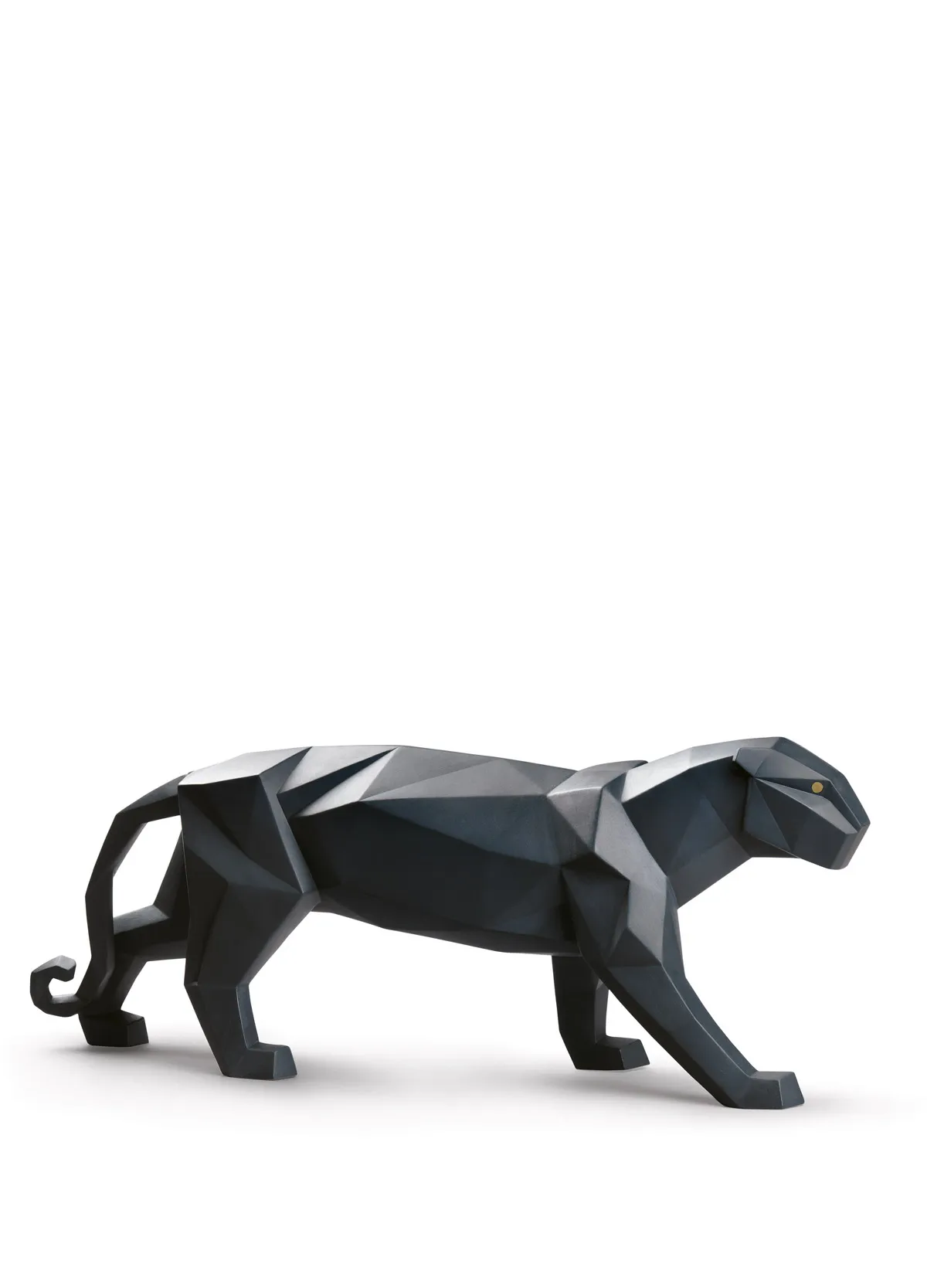 Panther Sculpture. Black matte by Lladro — Porcelain Figurine