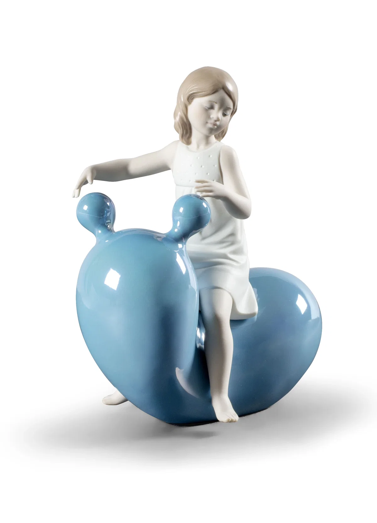My Seesaw Balloon Girl by Lladro — Porcelain Figurine
