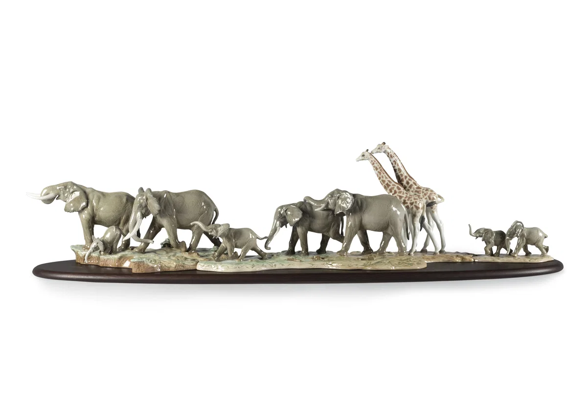 African Savannah Wild Animals by Lladro — Porcelain Figurine