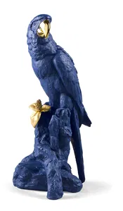Lladro - Macaw Bird. Blue-Gold