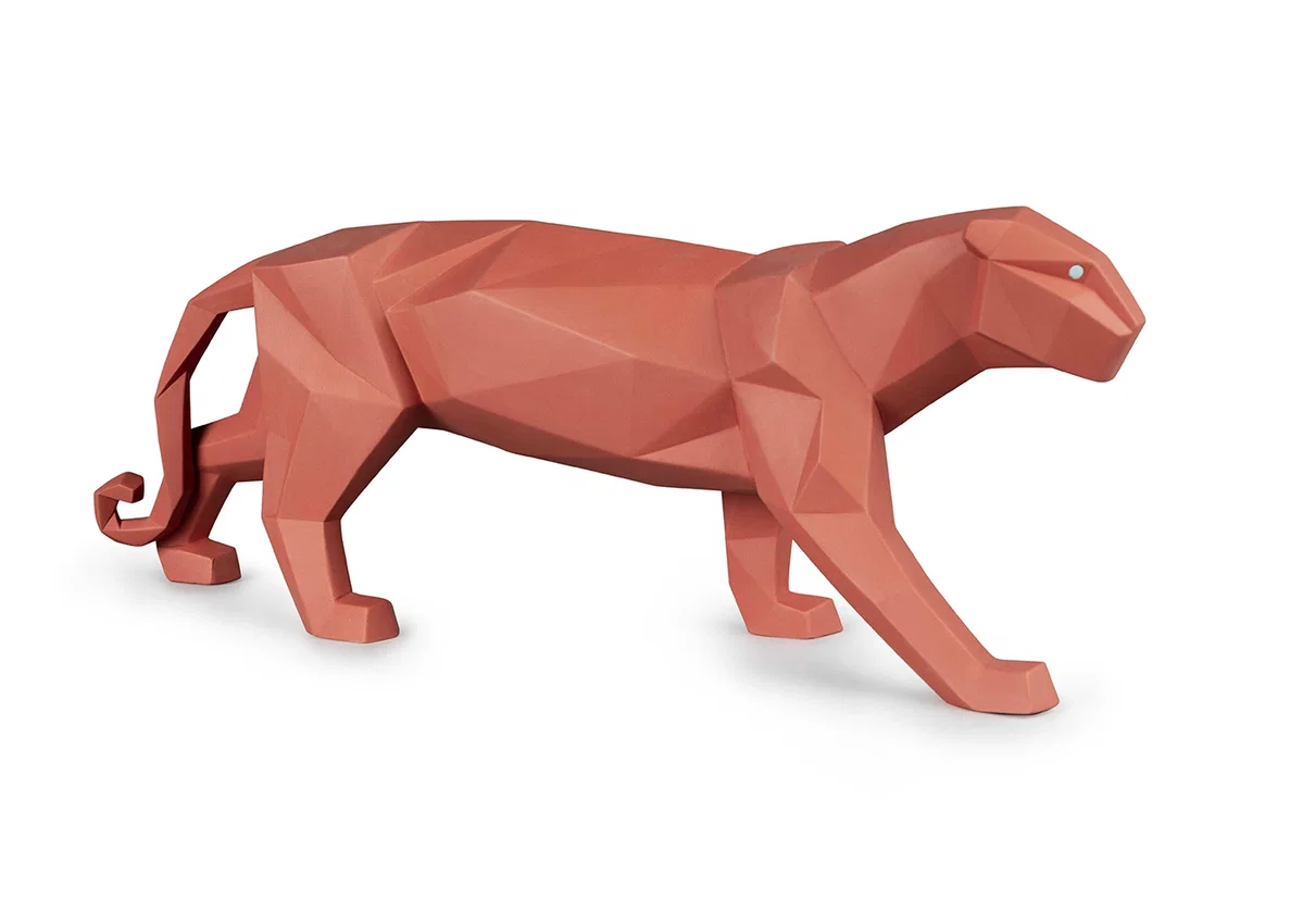 Panther (Coral Matte) by Lladro