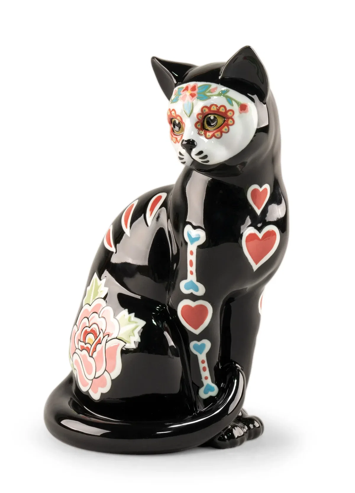 Catrina Cat Figurine by Lladro — Porcelain Figurine