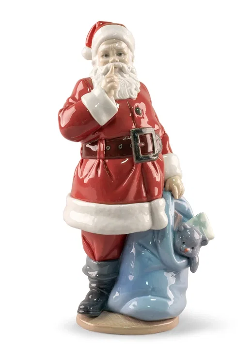 Porcelain Santa Claus sculpture by Lladro