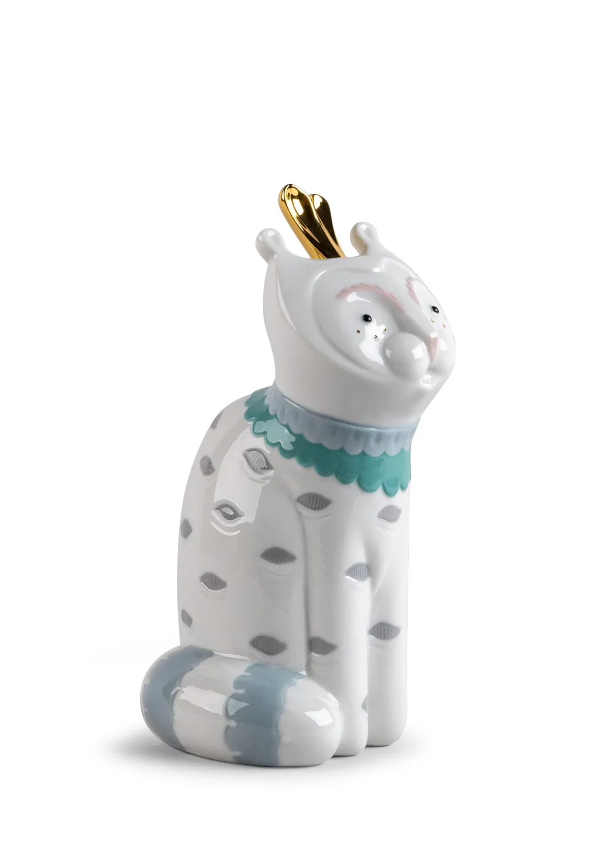 Unusual friends - Cat by Lladro — Porcelain Figurine