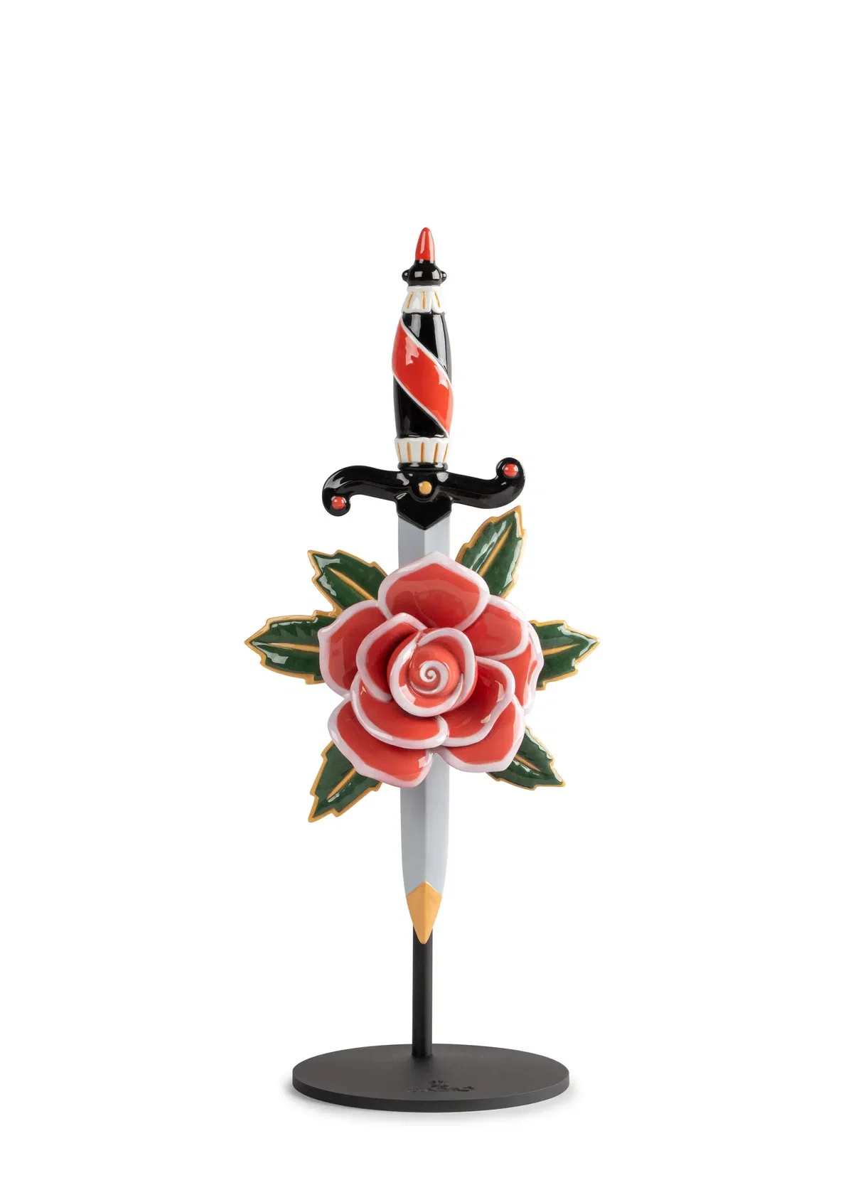 Dagger and Rose Figurine by Lladro — Porcelain Figurine